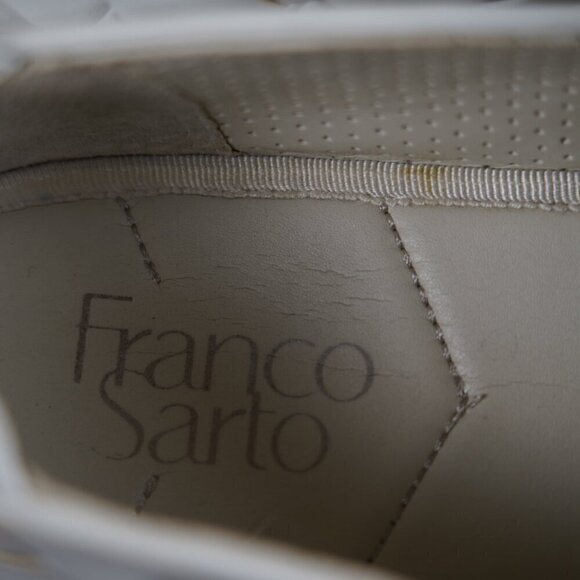 Franco Sarto Hydee Slip-On Espadrilles Women's 8.5M White Woven Casual Beachy - Picture 7 of 9